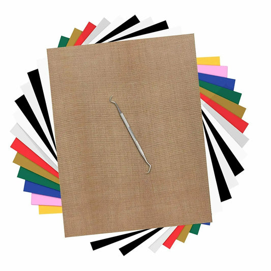 Cricut-kompatibel: HTV-Folien – 30 x 25 cm – Bunte PU-Bügelfolien für Textildruck mit Cricut & Transferpresse