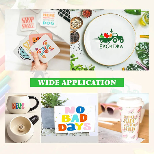 Cricut-kompatibel: 14/18 Rollen Permanent Vinyl – Bunte Plotter-Klebefolie 12x91 cm für Tassen, Gläser, Handyhüllen & mehr