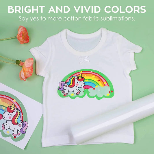 Cricut-kompatibel: Sublimations-HTV – Matt – 30 x 152 cm – Für helle Baumwollstoffe & DIY-Textildruck