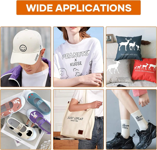 Cricut-kompatibel: HTV-Flexfolie – 30 x 3000 cm – PU-Bügelfolie auf Rolle für Textildruck & DIY-Projekte